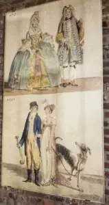 Wandbild Beispiel Kleidung im 18. Jahrhundert